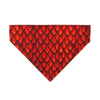 Dragon Cat Bandana - "Dragon Scales - Red" - Fantasy Bandana for Cat + Small Dog / Smaug, Game of Thrones / Slide-On Over the Collar Bandana