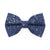 Cat Bow Tie - "Starry Night" - Gold & Blue Bow Tie for Cat / Winter, Wedding, Solstice, Holiday, Hanukkah / Cat + Small Dog Bowtie