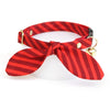 Cat Collar - "Festive Cranberry" - Candy Striped Red Cat Collar / Christmas, Holiday, Valentine's Day / Breakaway Buckle or Non-Breakaway / Cat, Kitten + Small Dog Sizes