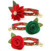 Holiday Cat Collar - "Crimson Berry" - Christmas Red Berries Holly Cat Collar / Christmas / Breakaway Buckle or Non-Breakaway / Cat, Kitten + Small Dog Sizes