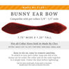 Cat Collar and Bunny Ear Bow Set - "Velvet - Mahogany" - Auburn Brown Velvet Cat Collar w/ Matching Bunny Bow Tie / Fall, Wedding + Birthday / Cat, Kitten + Small Dog Sizes