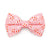 Holiday Cat Bow Tie - "Candy Christmas" - Pink Candy Cane Bow Tie for Cat / Christmas / Cat + Small Dog Bowtie