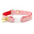 Holiday Cat Collar - "Candy Christmas" - Pink Candy Cane Cat Collar / Breakaway Buckle or Non-Breakaway / Cat, Kitten + Small Dog Sizes