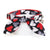 Cat Collar and Bunny Ear Bow Set - "Chalk It Up To Love" - Valentine's Day Black & Red Heart Cat Collar w/ Matching Bunny Bow Tie / Tie-On Scarf / Cat, Kitten + Small Dog Sizes