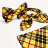 Cat Collar and Bunny Ear Bow Set - "Iconic" - Yellow Plaid Cat Collar w/ Matching Bunny Bow Tie / Tie-On Scarf / Cat, Kitten + Small Dog Sizes