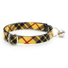 Bow Tie Cat Collar Set - "Iconic" - Yellow Tartan Plaid Cat Collar with Bow Tie / Cat, Kitten, Small Dog Sizes