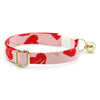 Valentine's Day Bow Tie Cat Collar Set - "Lovestruck" - Pink & Red Cupid Heart Cat Collar with Bow Tie / Cat, Kitten, Small Dog Sizes