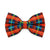 Cat Bow Tie - "Bonfire Blaze" -  Red, Blue & Green Plaid Bow Tie for Cat / Winter, Fall, Preppy / Cat + Small Dog Bowtie