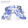 Cat Bow Tie - "Porcelain Paisley" - Blue Floral Bow Tie for Cat / Winter, Spring, Wedding / Cat + Small Dog Bowtie