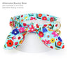 Cat Bow Tie - "Morning Song" - Mint Robin's Egg Blue Floral Bow Tie for Cat / Spring, Easter + Summer / Cat + Small Dog Bowtie