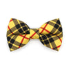 Bow Tie Cat Collar Set - "Iconic" - Yellow Tartan Plaid Cat Collar with Bow Tie / Cat, Kitten, Small Dog Sizes