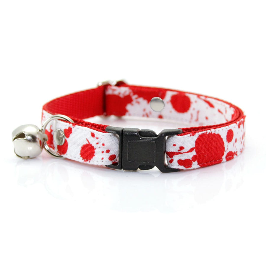 Cat Collar - Nautical Sunset - Coral Red Anchor & Lobster Cat Collar -  Made By Cleo