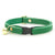 Cat Collar - "Velvet - Emerald Green" - Bright Holiday Green Velvet Cat Collar / Breakaway Buckle or Non-Breakaway / Cat, Kitten + Small Dog Sizes