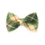 Pet Bow Tie - "Linden" - Buttercream + Leaf Green Plaid Cat Bow Tie / For Cats + Small Dogs (One Size)