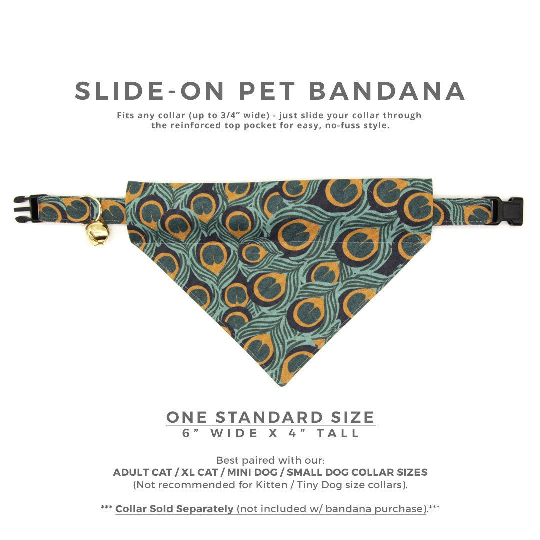 Teal 2025 dog bandana