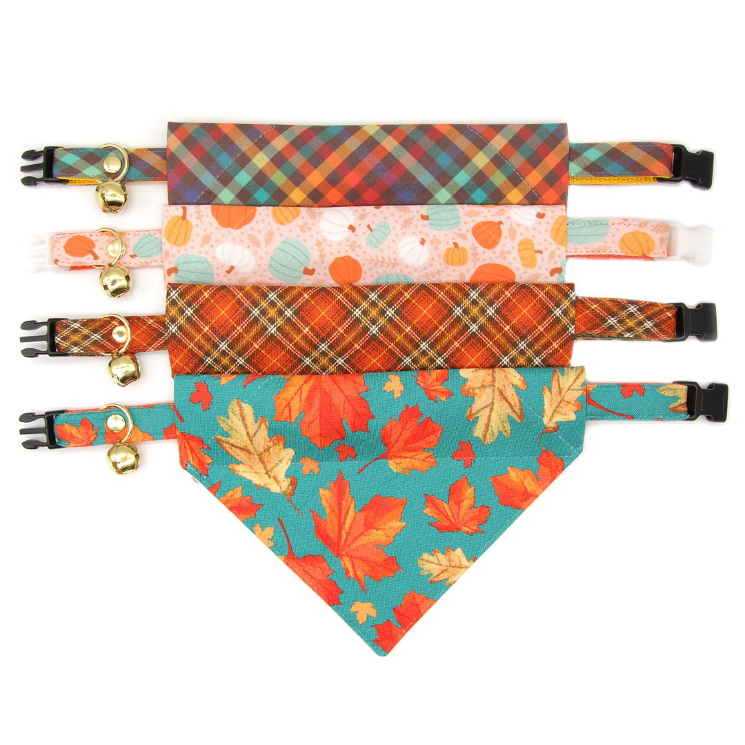 Pet Bandana Gourd Times Pumpkin Bandana for Cat Small Dog Fa