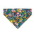 Pet Bandana - "Fantasia - Night" - Rifle Paper Co® Blue Bandana for Cat + Small Dog / Spring, Summer, Easter / Slide-on Bandana / Over-the-Collar (One Size)