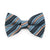 Pet Bow Tie - "Wavelength - Smoke" - Blue, Copper & Black Cat Bow / For Cats + Small Dogs (One Size)