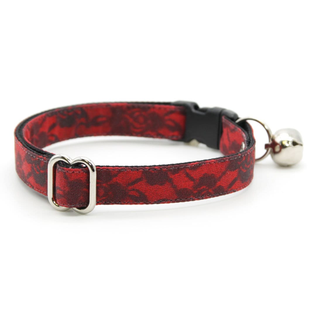 Petroglyph Cat Collar, Handmade Breakaway Cat Collar, Red Leather Cat  Collar With Bell, Unique Rock Art Cat Collar 